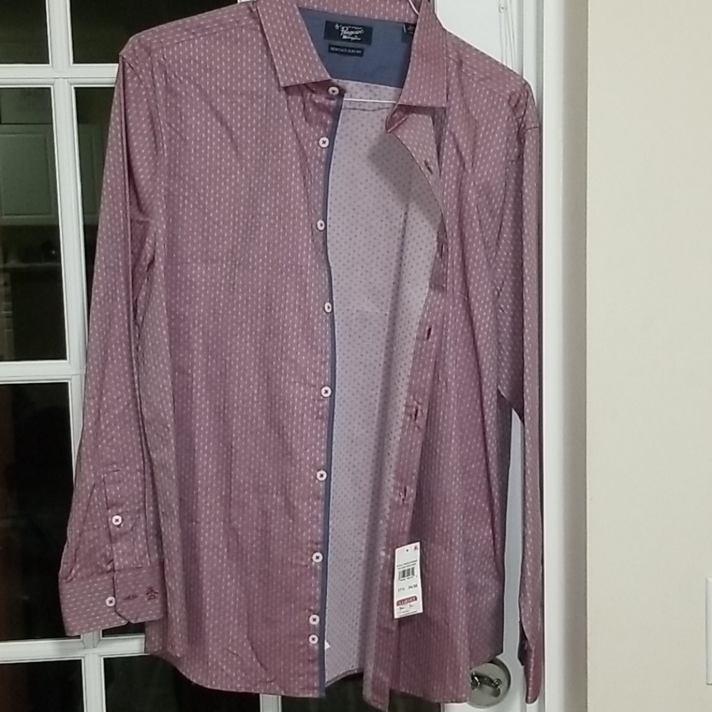 NWT Penguin long sleeve button down dress shirt